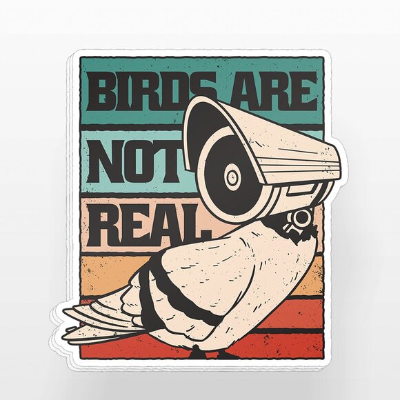 3pc - "Birds Are Not Real" Sticker Pack – Water Bottle, Tumbler, Laptop - Picture 2 of 8
